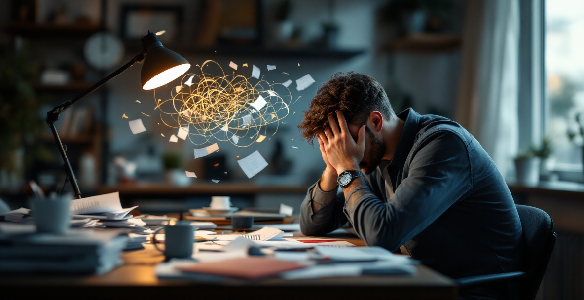 Voksen kvinde sidder tankefuld ved vindue og reflekterer over ADHD voksne symptomer Voksen kvinde sidder tankefuld ved vindue og reflekterer over ADHD voksne symptomer